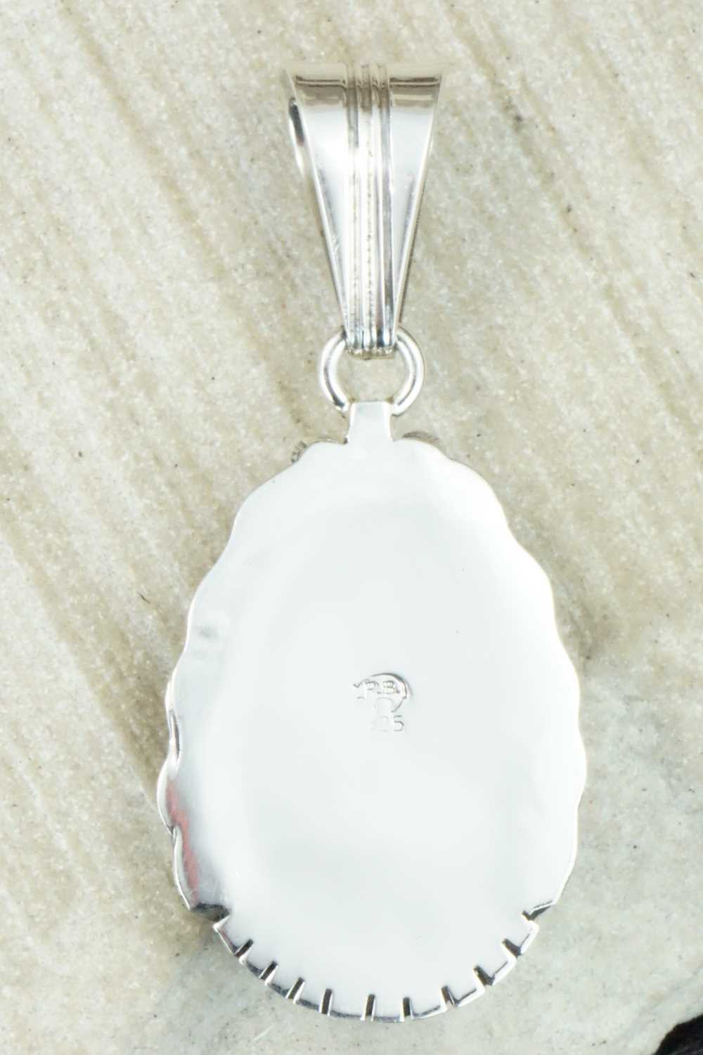 Turquoise & Sterling Silver Pendant - Samuel Yellowhair