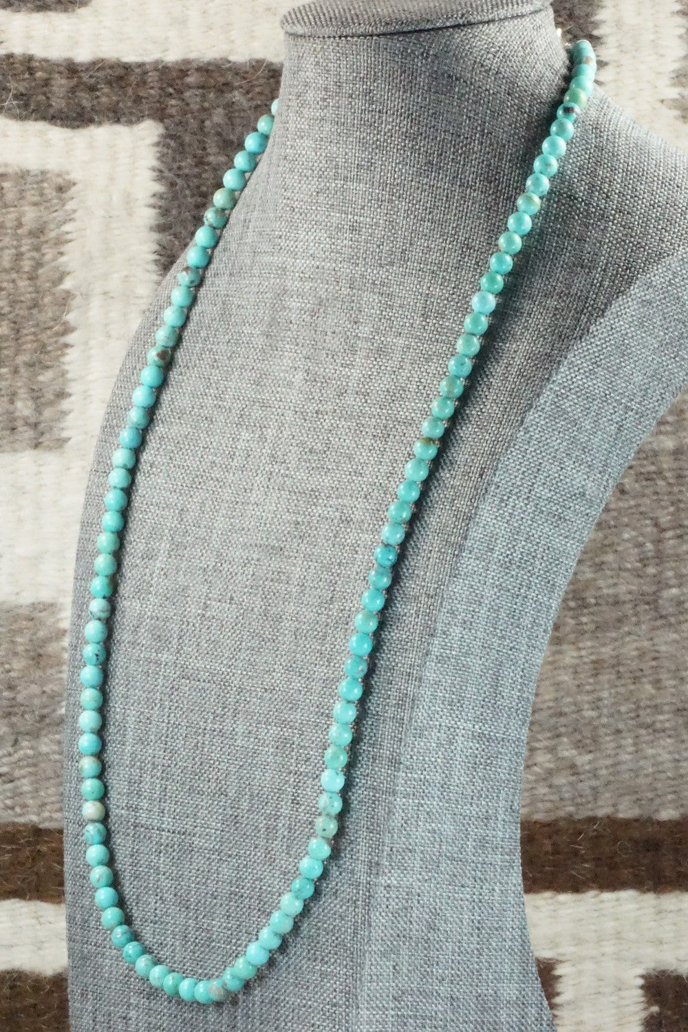 Turquoise & Sterling Silver Necklace - Doreen Jake