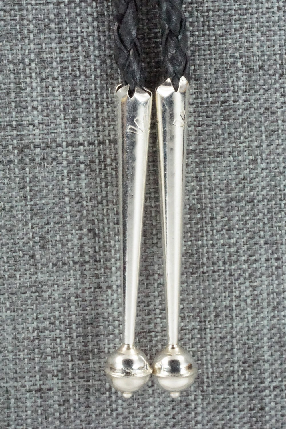 Turquoise, Coral & Sterling Silver Bolo Tie - Jolene Begay