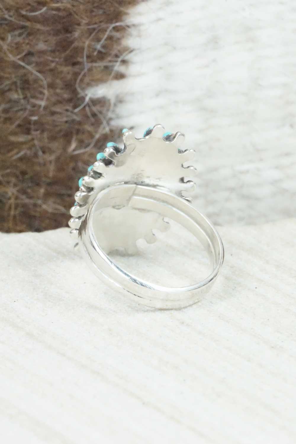 Turquoise & Sterling Silver Ring - Connie Wyaco - Size 6.5