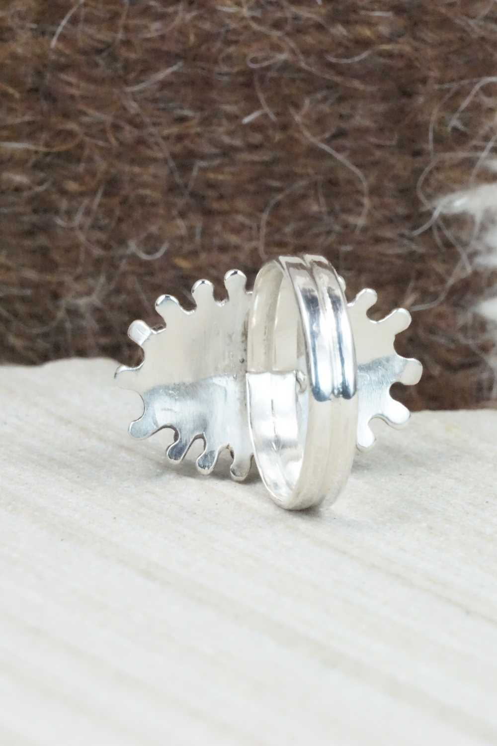 Turquoise & Sterling Silver Ring - Connie Wyaco - Size 6.5