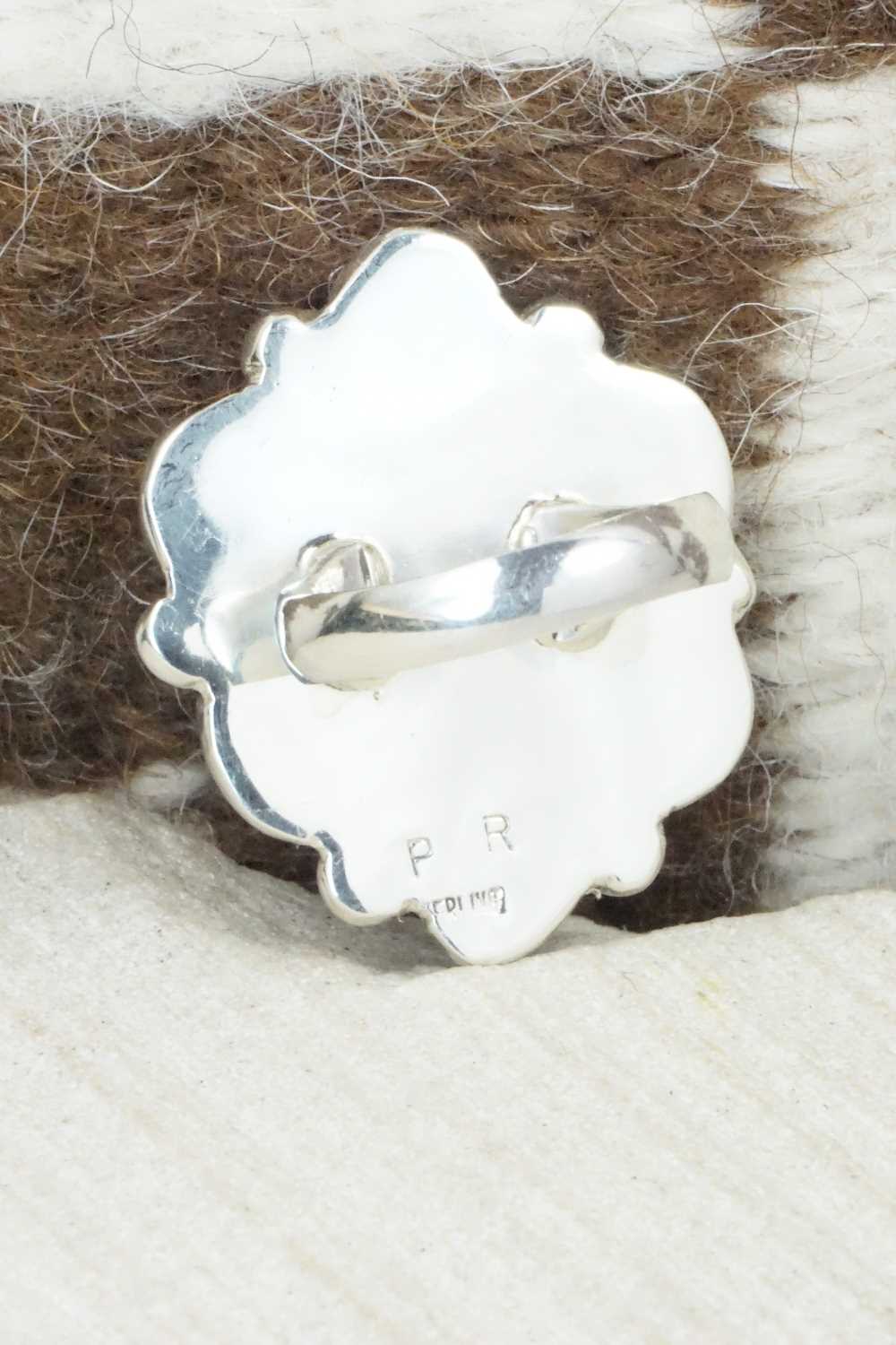 Turquoise & Sterling Silver Ring - Priscilla Reeder - Size - 7.75