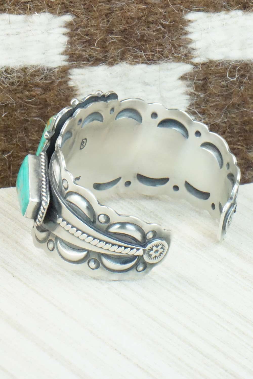 Turquoise & Sterling Silver Bracelet - Raymond Delgarito