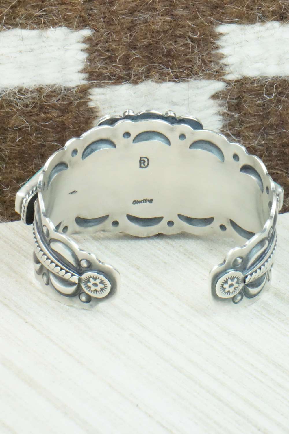 Turquoise & Sterling Silver Bracelet - Raymond Delgarito