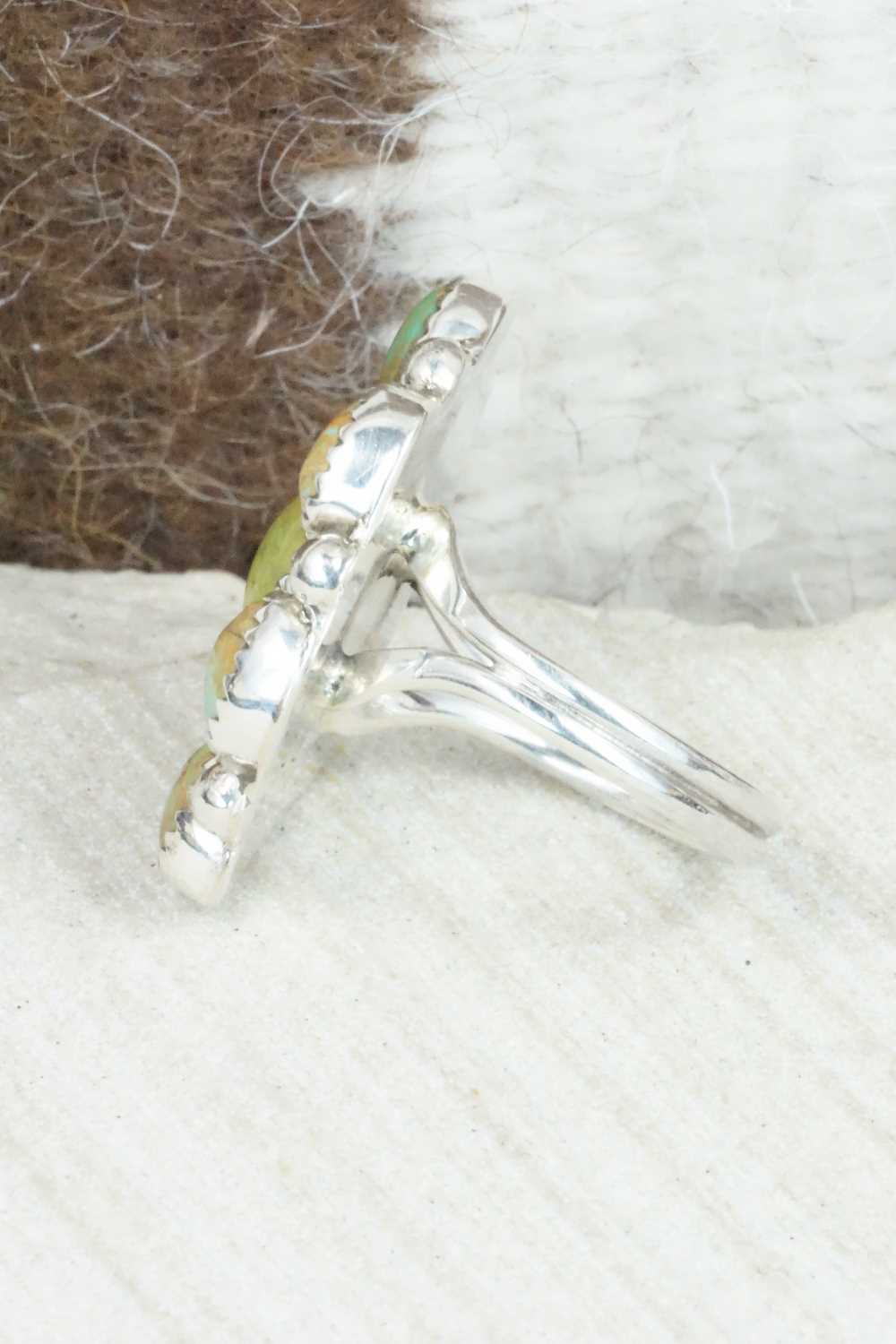 Turquoise & Sterling Silver Ring - Priscilla Reeder - Size - 7.5