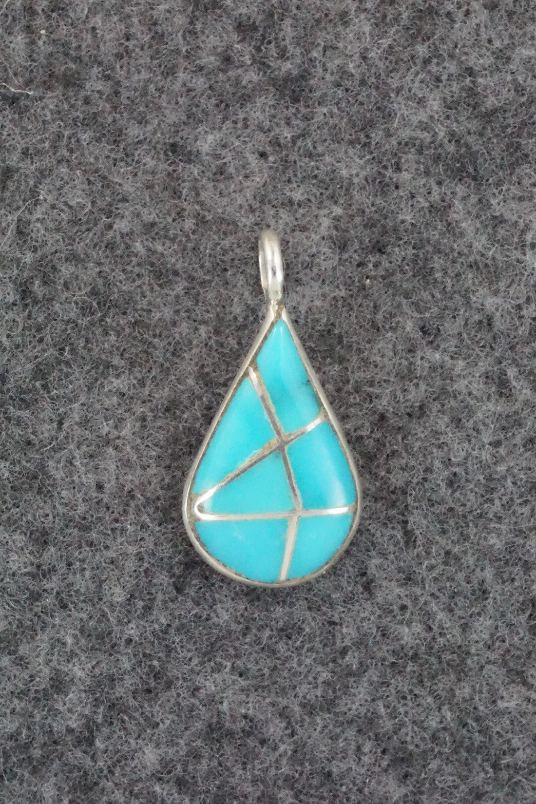 Turquoise & Sterling Silver Pendant - Laurie Kallestewa