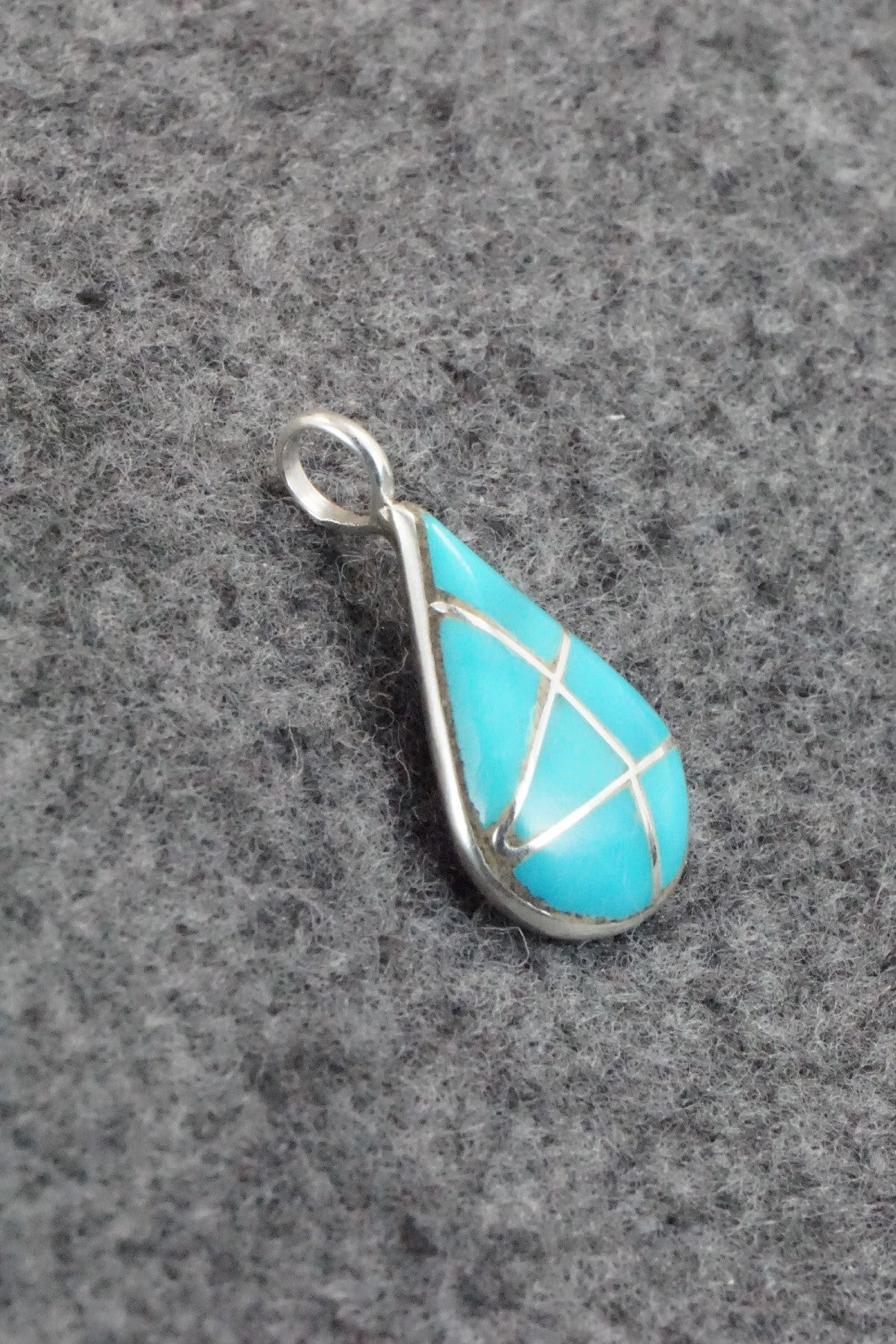 Turquoise & Sterling Silver Pendant - Laurie Kallestewa