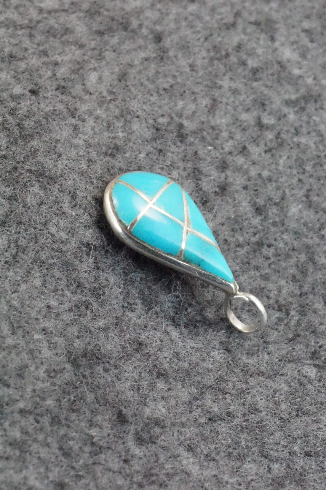 Turquoise & Sterling Silver Pendant - Laurie Kallestewa