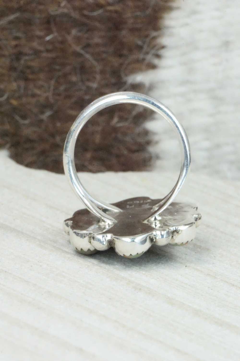 Turquoise & Sterling Silver Ring - Priscilla Reeder - Size - 7.5