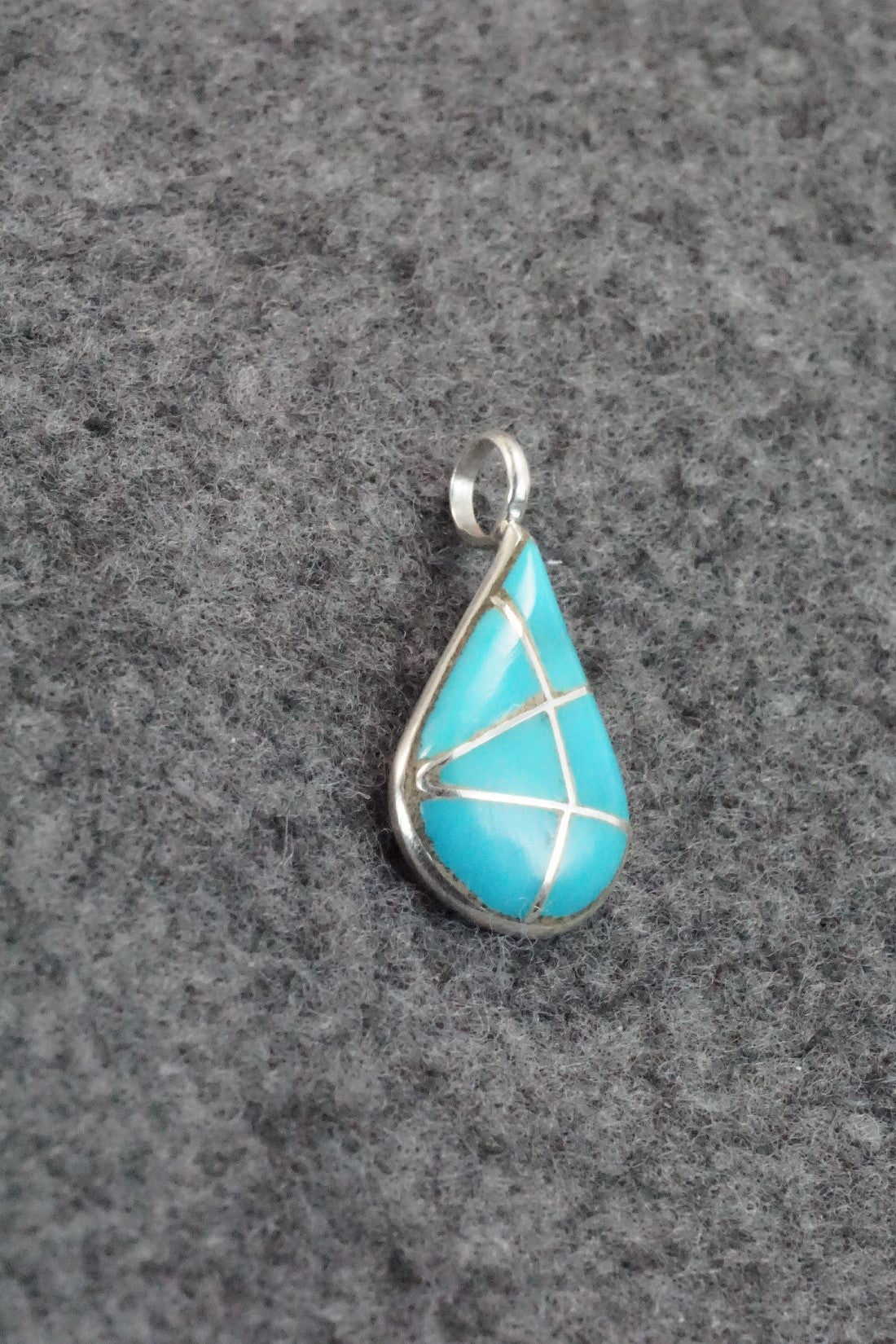 Turquoise & Sterling Silver Pendant - Laurie Kallestewa