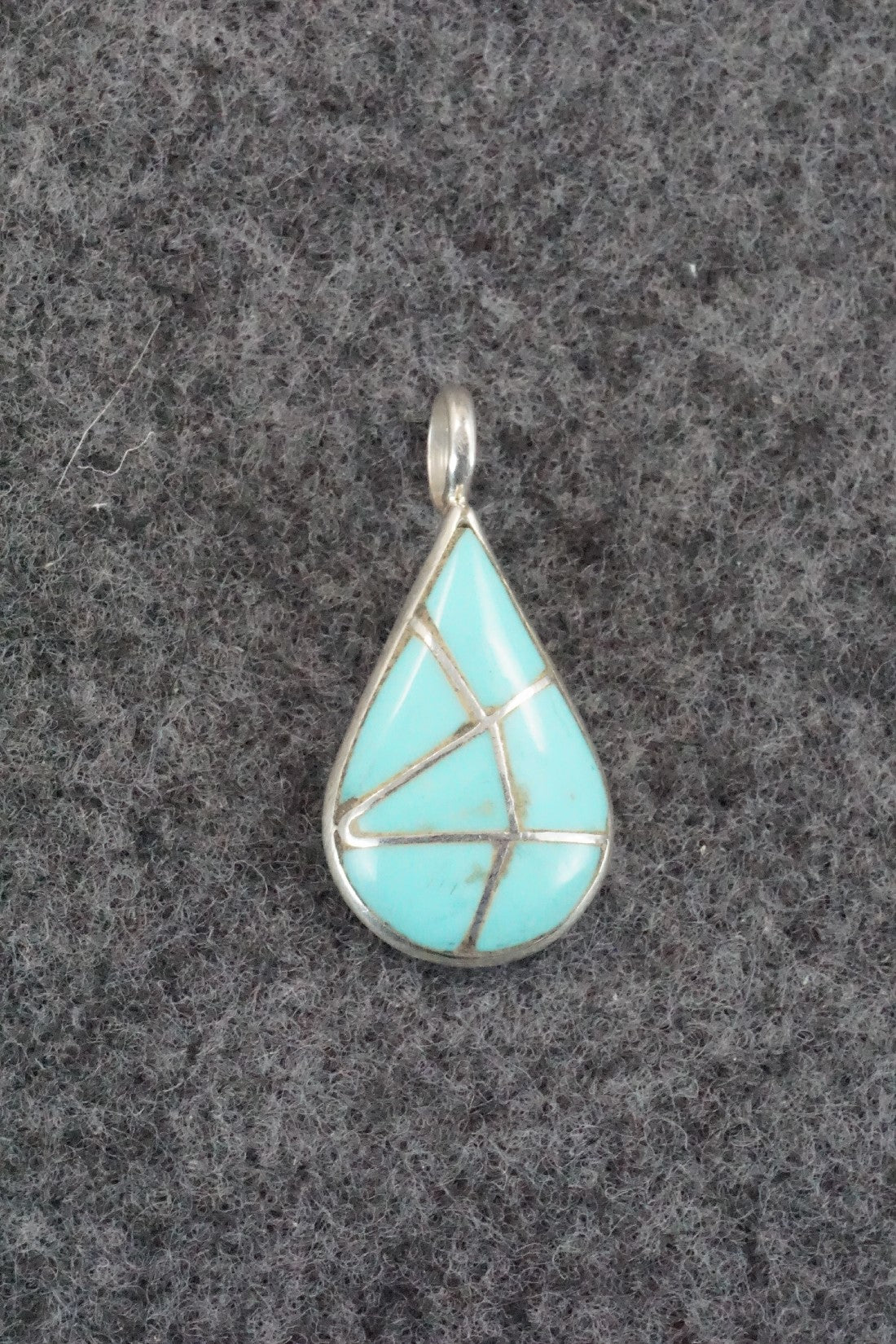 Turquoise & Sterling Silver Pendant - Laurie Kallestewa