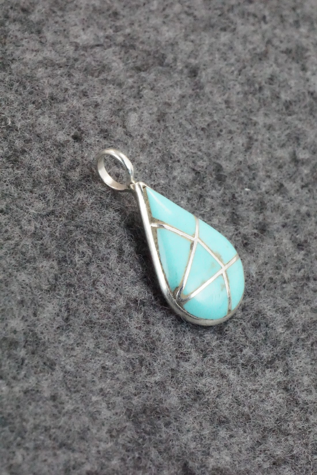 Turquoise & Sterling Silver Pendant - Laurie Kallestewa