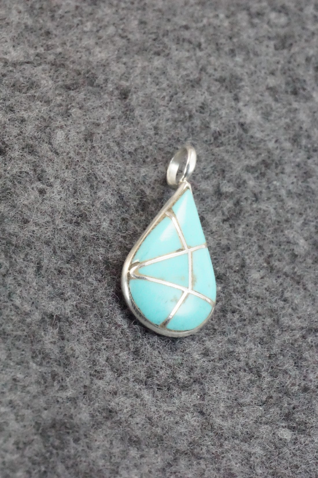Turquoise & Sterling Silver Pendant - Laurie Kallestewa