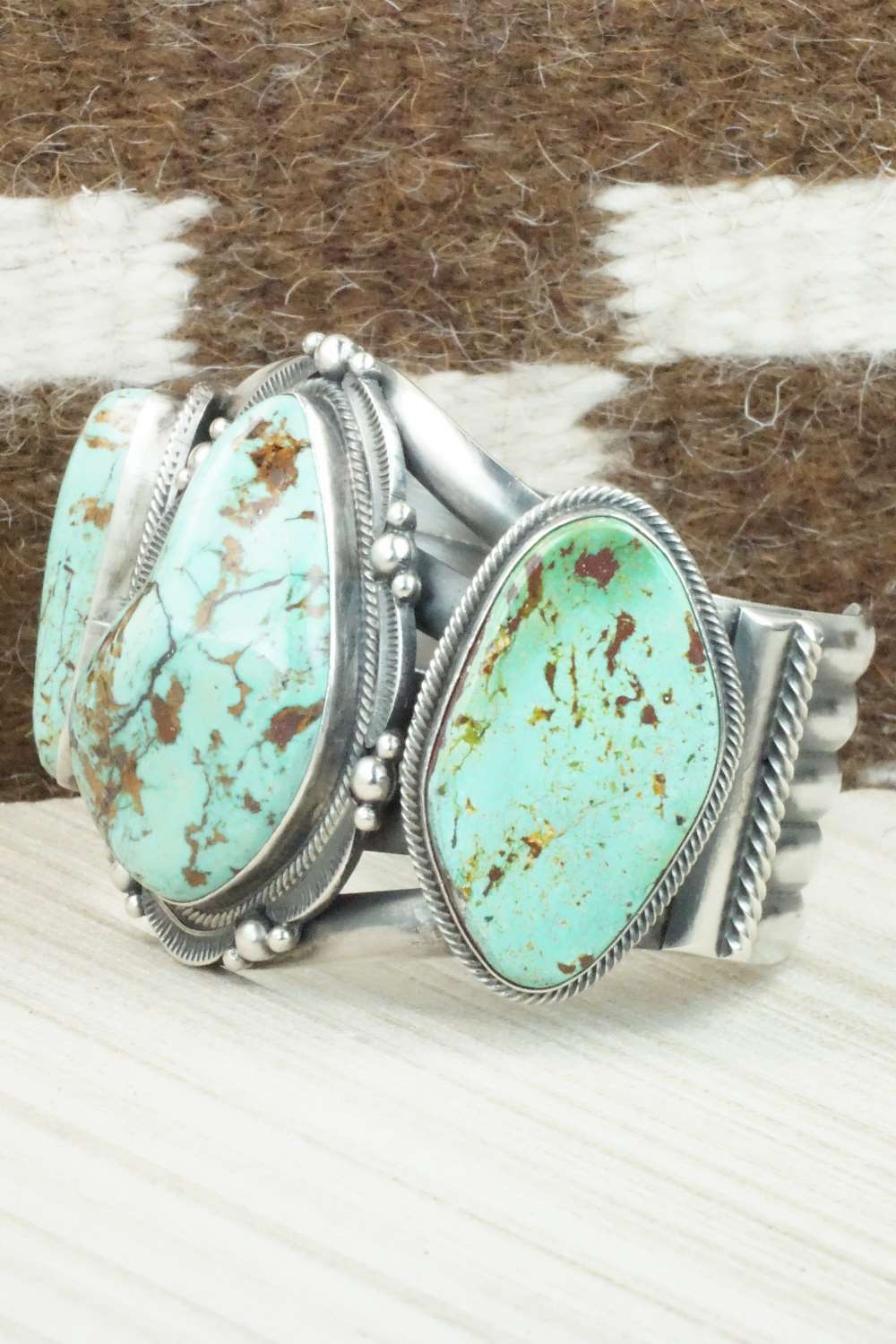 Turquoise & Sterling Silver Bracelet - Tom Lewis