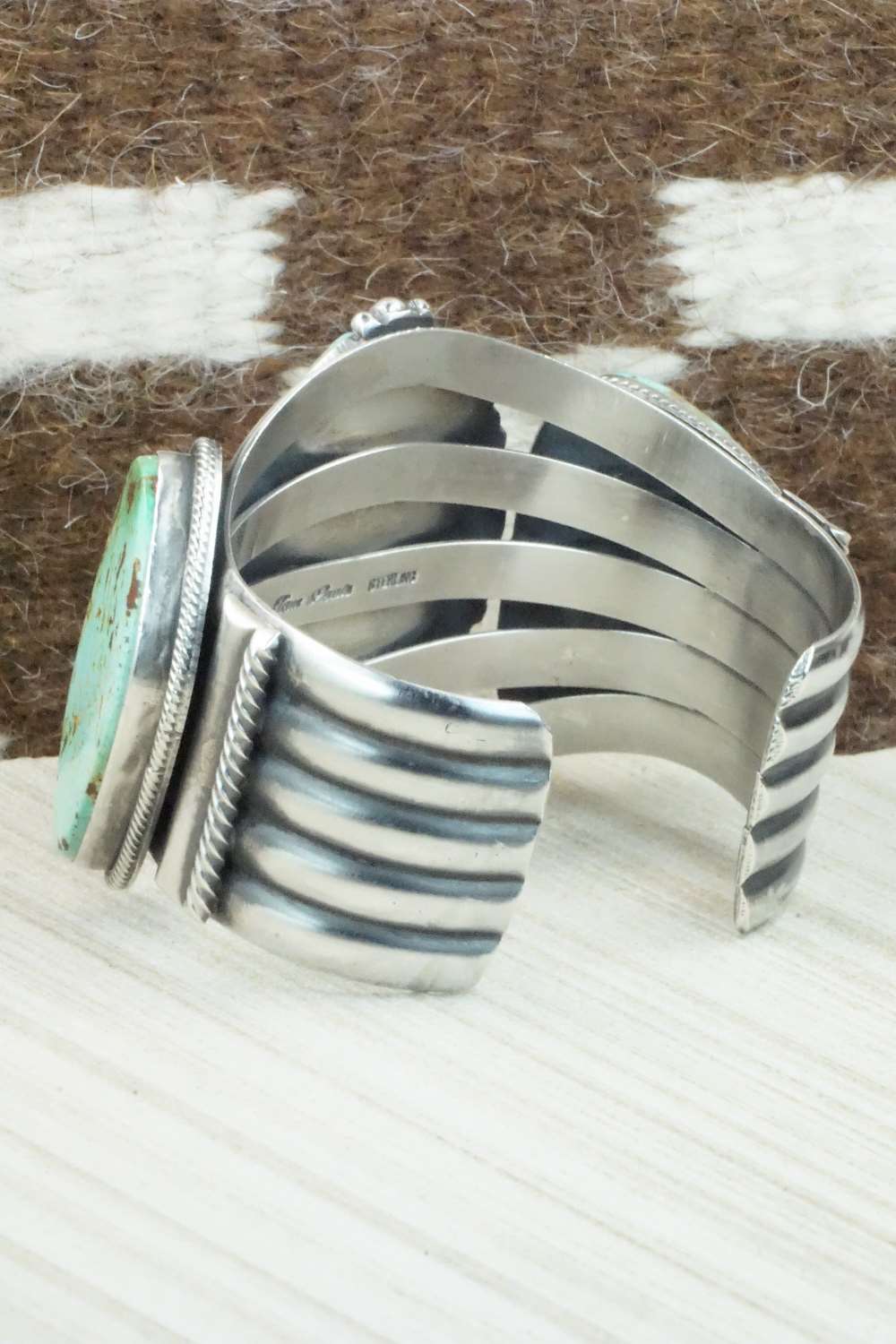 Turquoise & Sterling Silver Bracelet - Tom Lewis