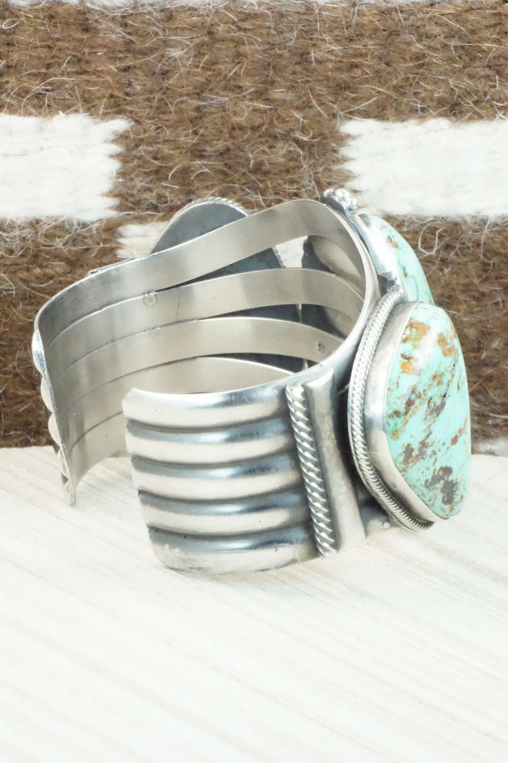 Turquoise & Sterling Silver Bracelet - Tom Lewis