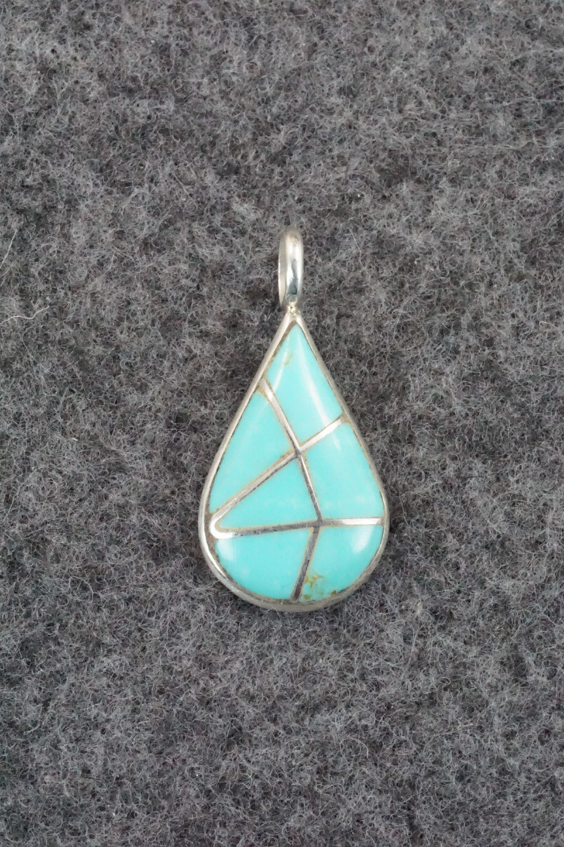 Turquoise & Sterling Silver Pendant - Laurie Kallestewa