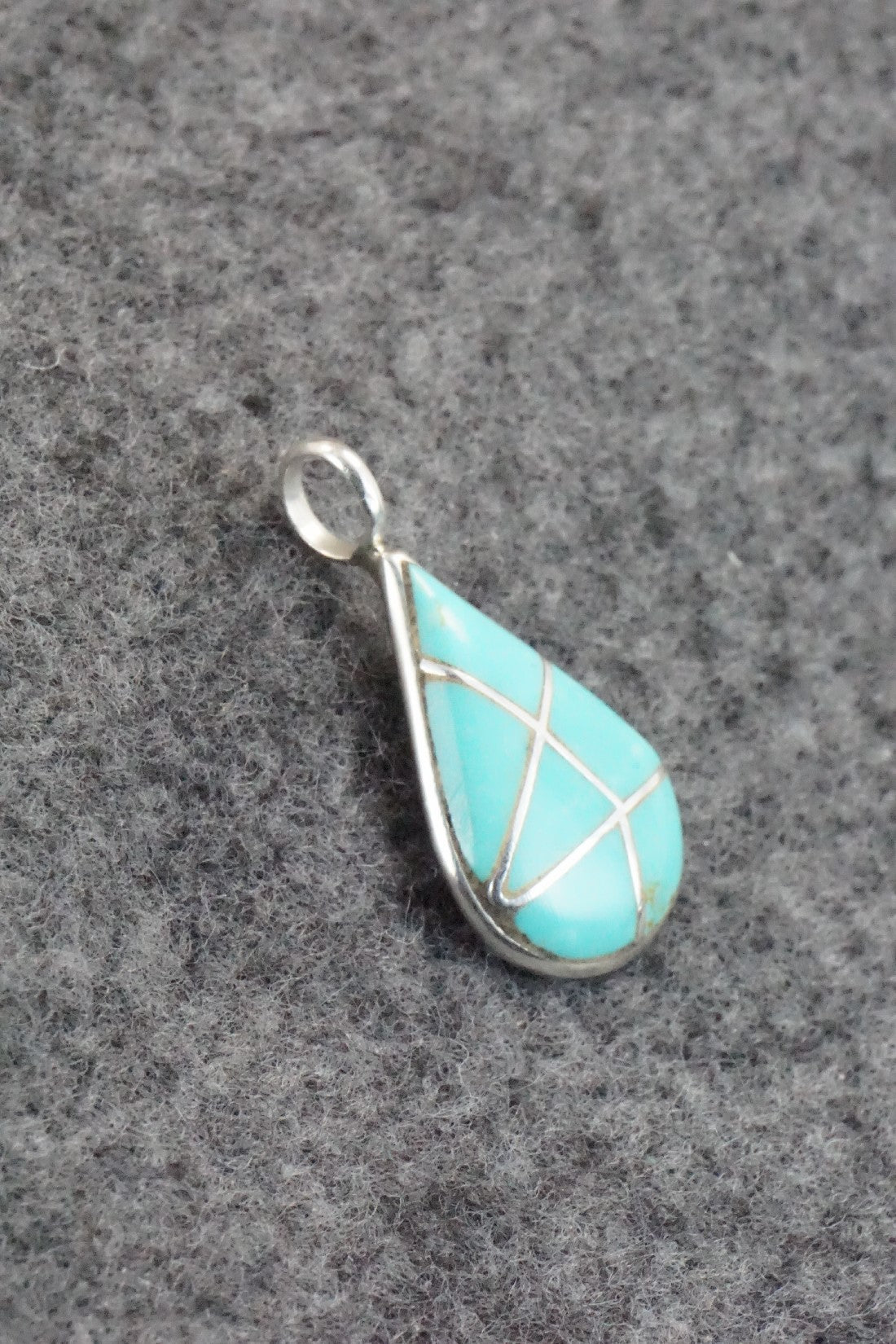 Turquoise & Sterling Silver Pendant - Laurie Kallestewa