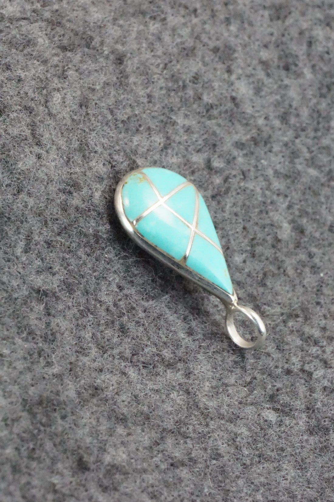 Turquoise & Sterling Silver Pendant - Laurie Kallestewa