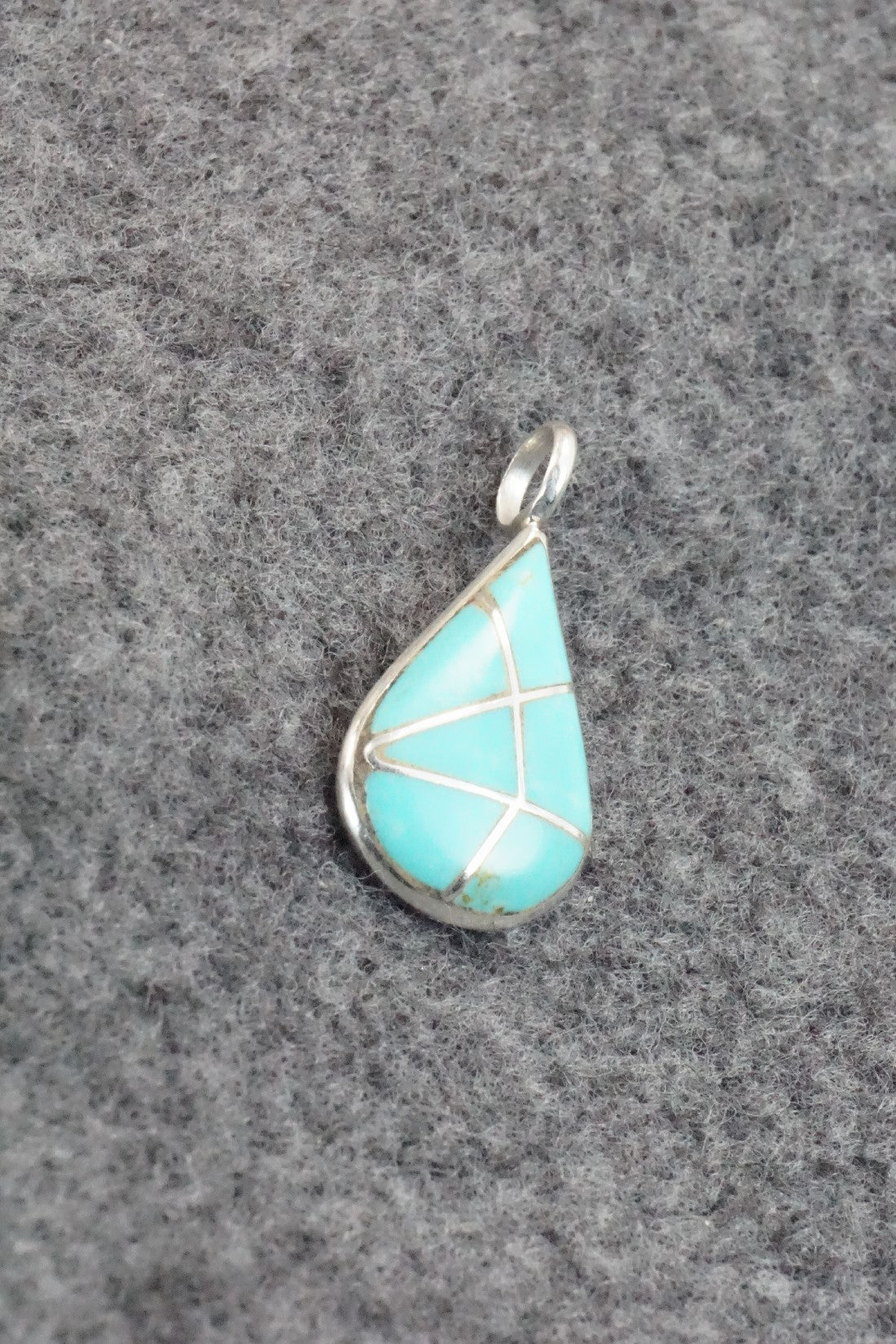Turquoise & Sterling Silver Pendant - Laurie Kallestewa