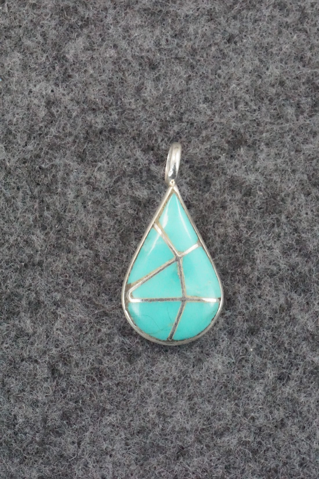 Turquoise & Sterling Silver Pendant - Laurie Kallestewa