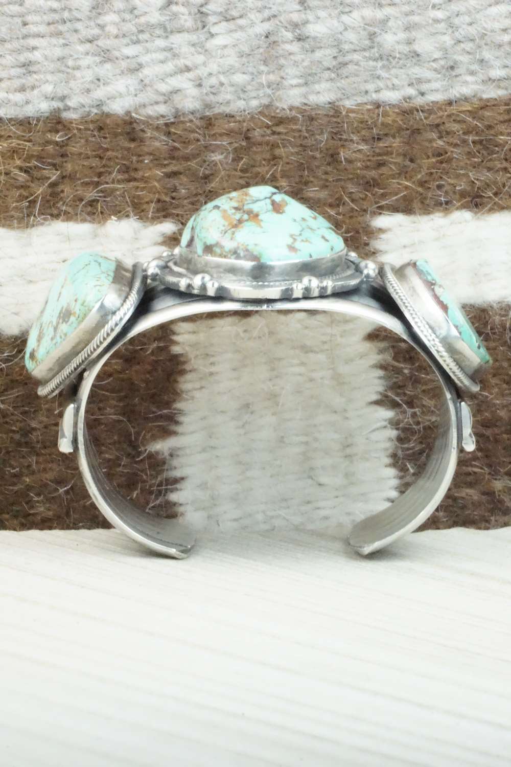 Turquoise & Sterling Silver Bracelet - Tom Lewis