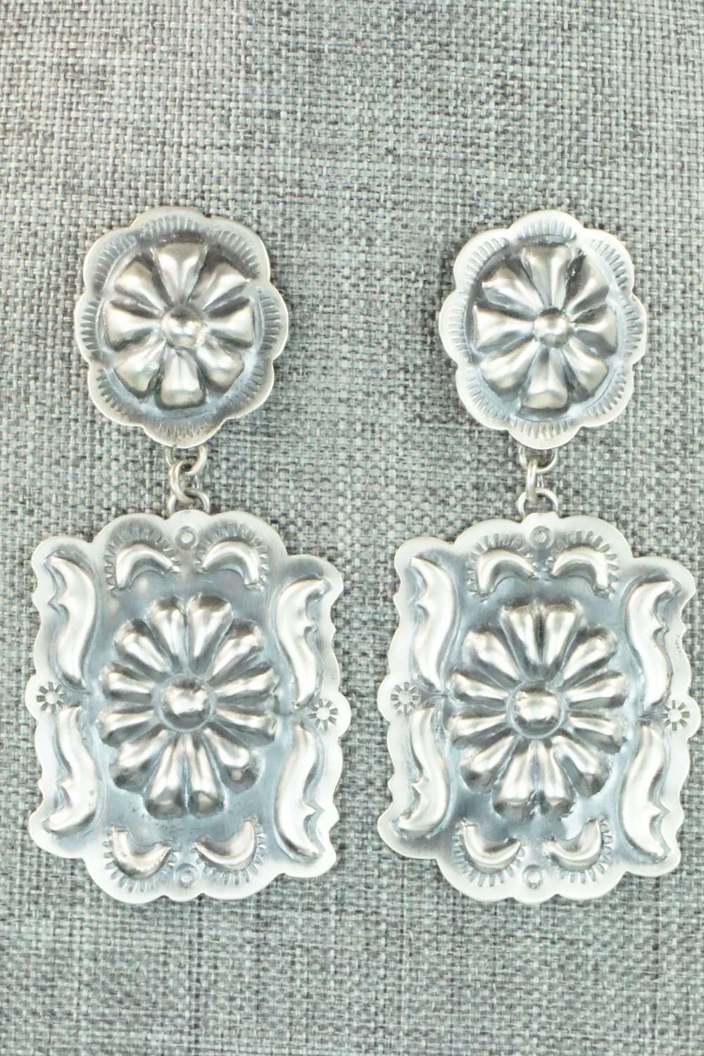 Sterling Silver Earrings - Tim Yazzie