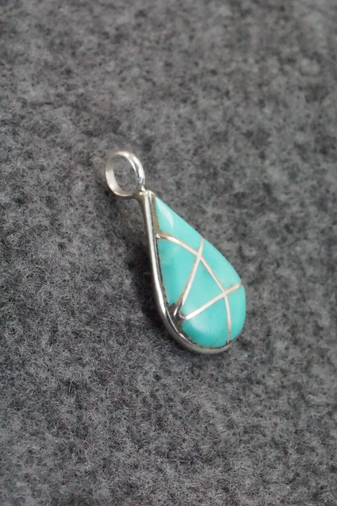 Turquoise & Sterling Silver Pendant - Laurie Kallestewa