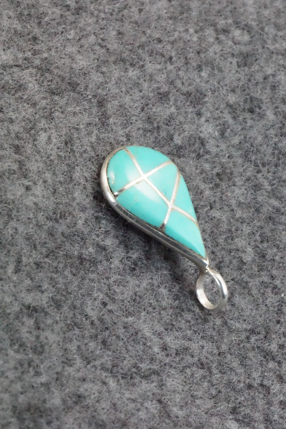 Turquoise & Sterling Silver Pendant - Laurie Kallestewa