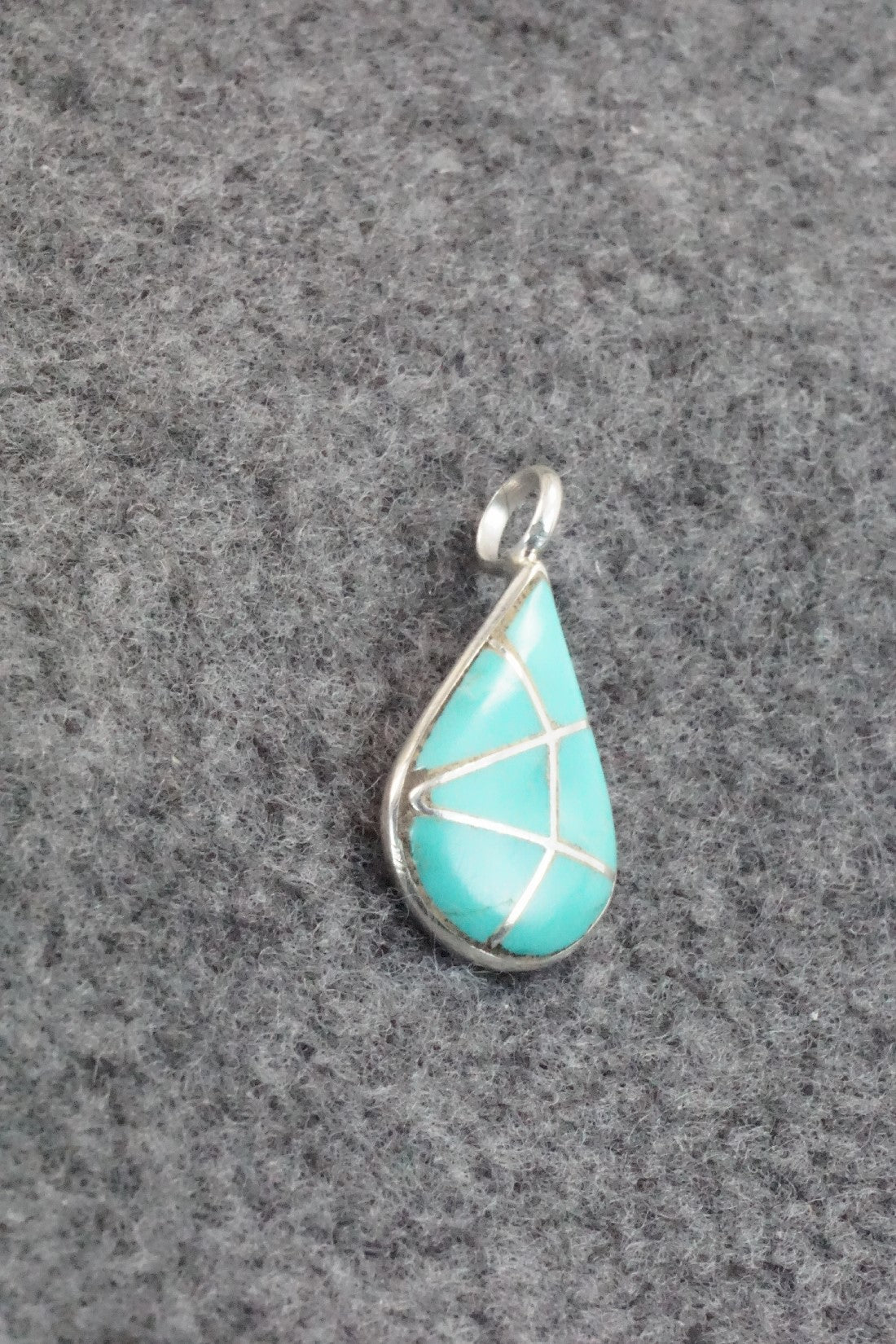 Turquoise & Sterling Silver Pendant - Laurie Kallestewa