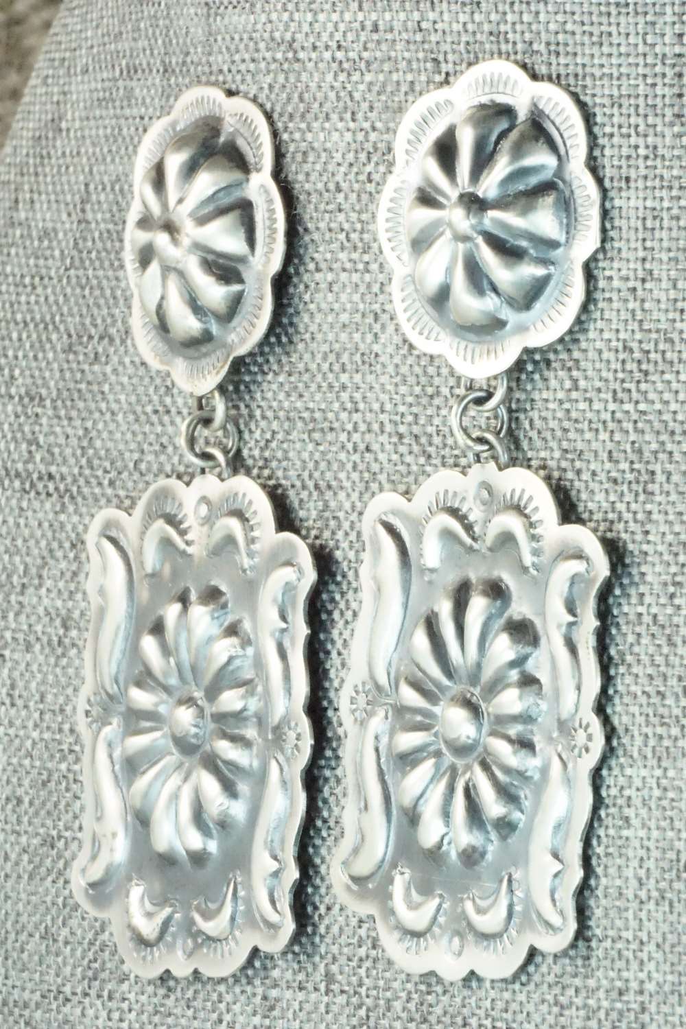 Sterling Silver Earrings - Tim Yazzie