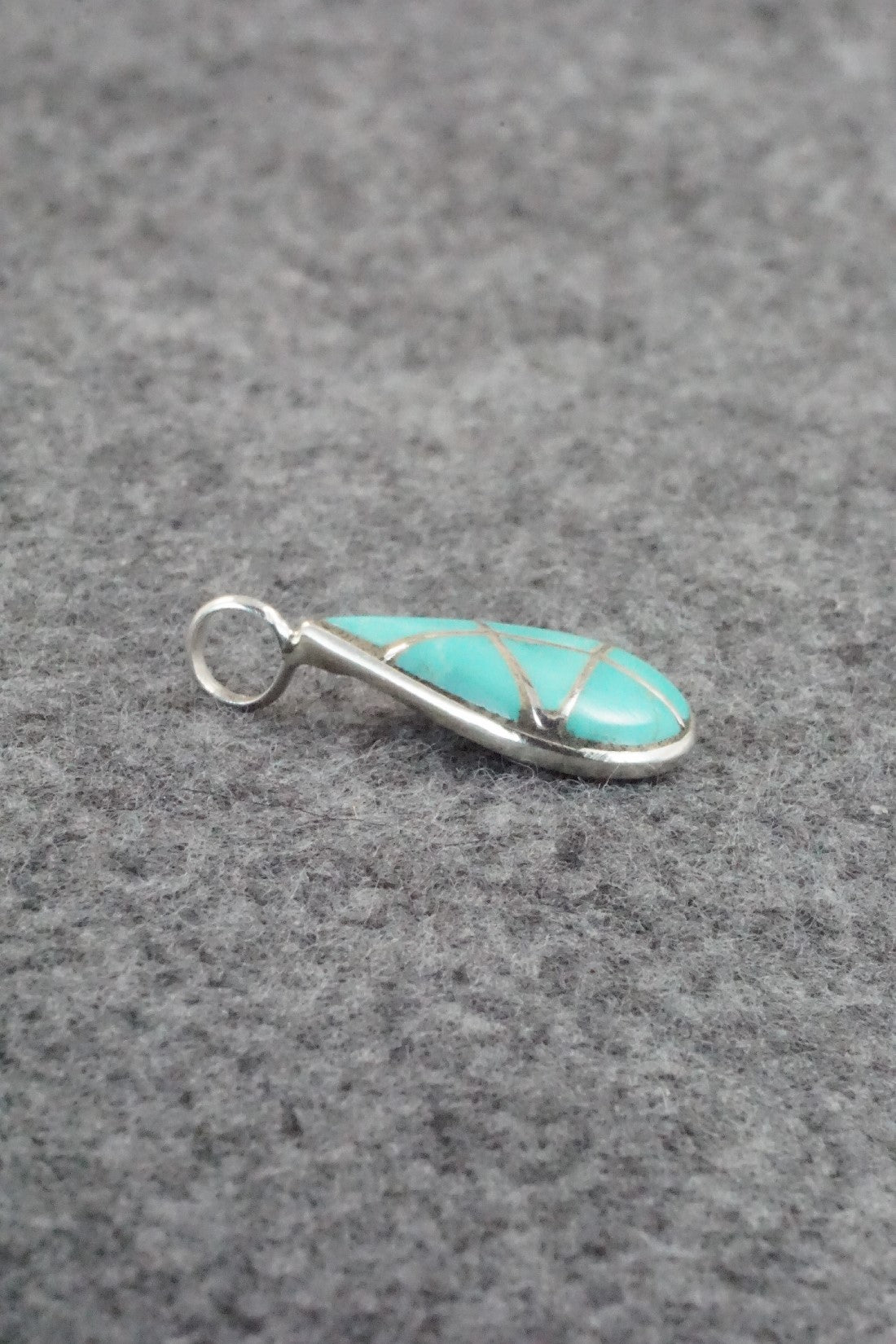 Turquoise & Sterling Silver Pendant - Laurie Kallestewa