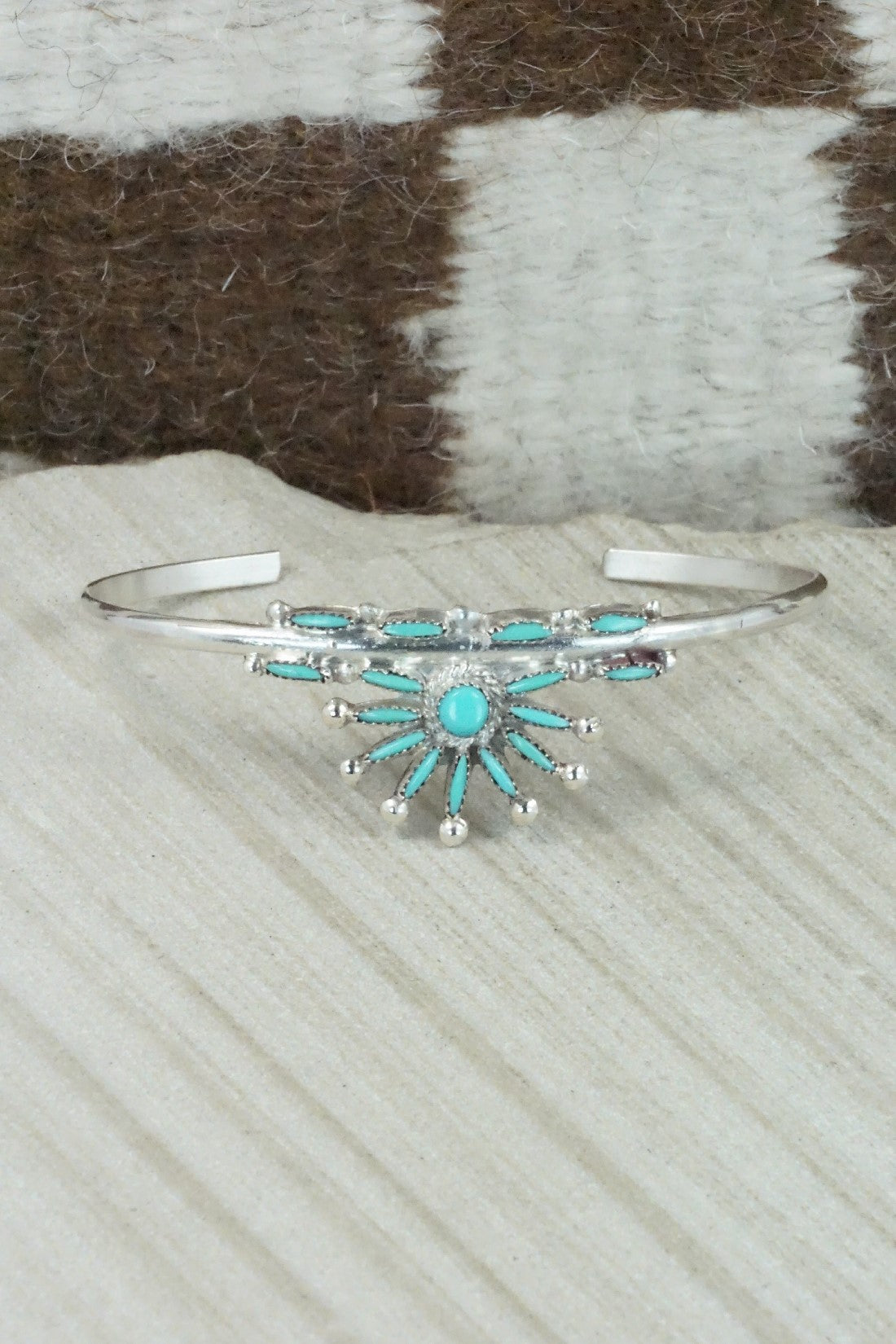 Turquoise & Sterling Silver Bracelet - Rena Cachina