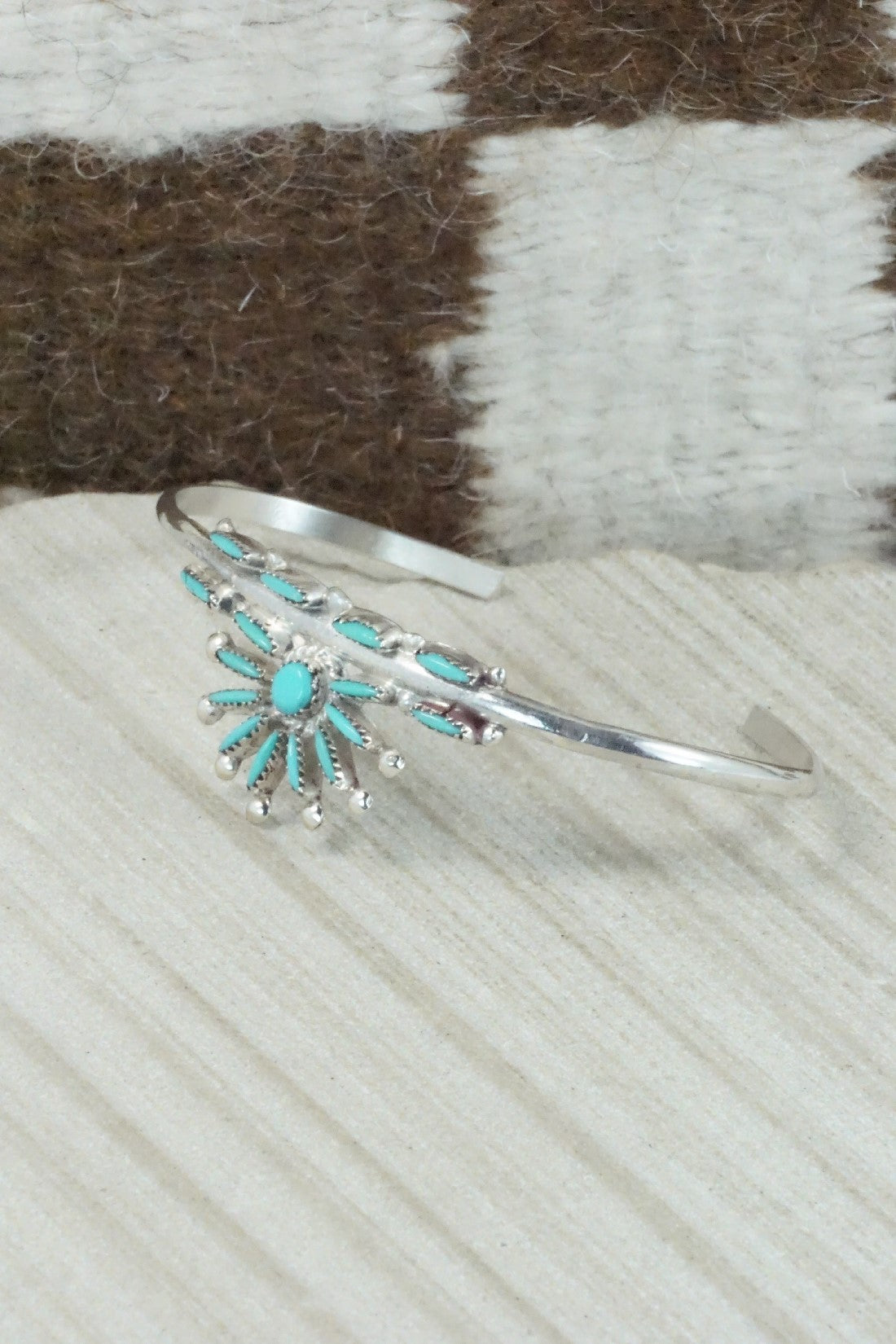 Turquoise & Sterling Silver Bracelet - Rena Cachina