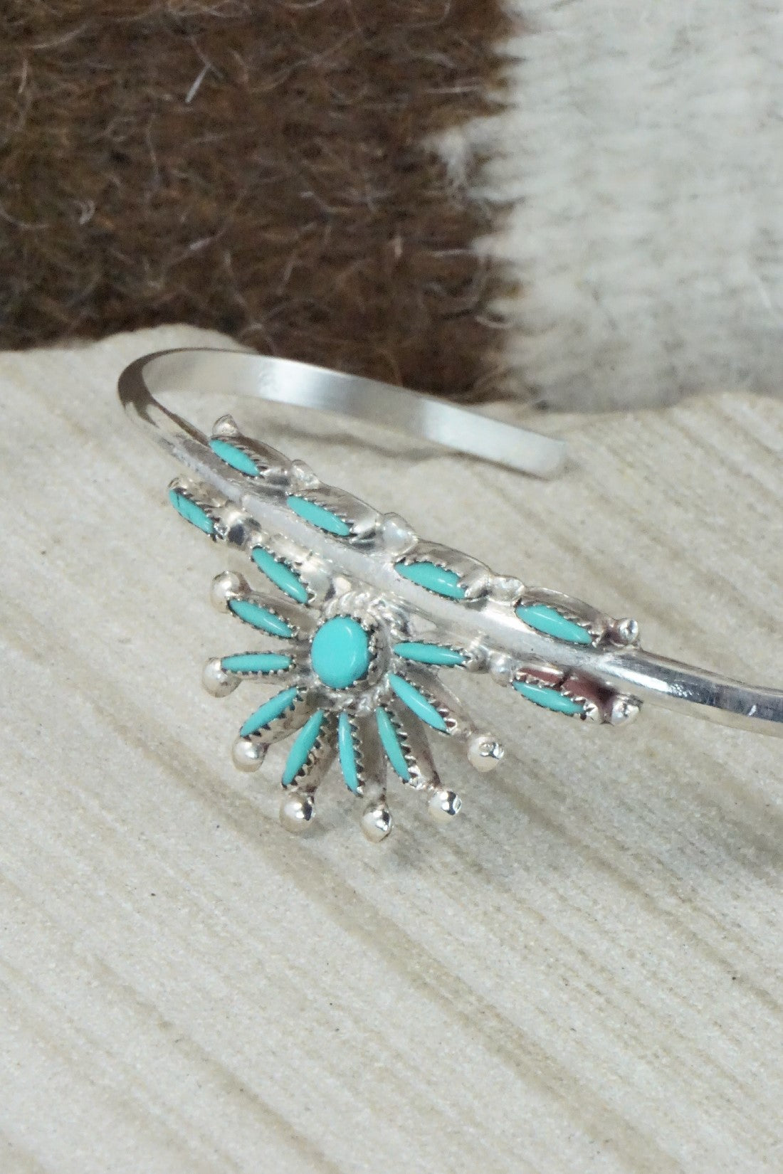 Turquoise & Sterling Silver Bracelet - Rena Cachina