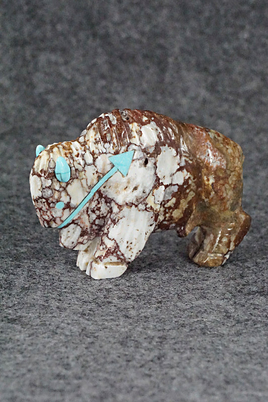 Buffalo Zuni Fetish Carving - Andres Quandelacy