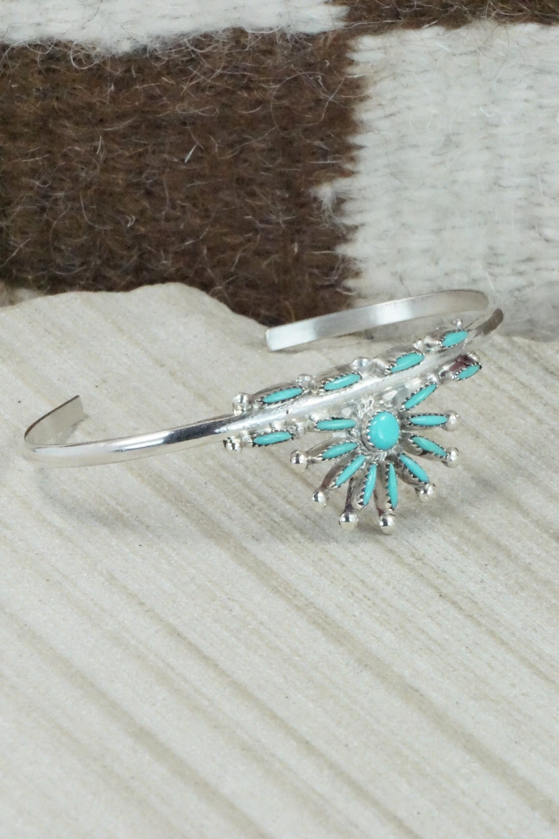 Turquoise & Sterling Silver Bracelet - Rena Cachina