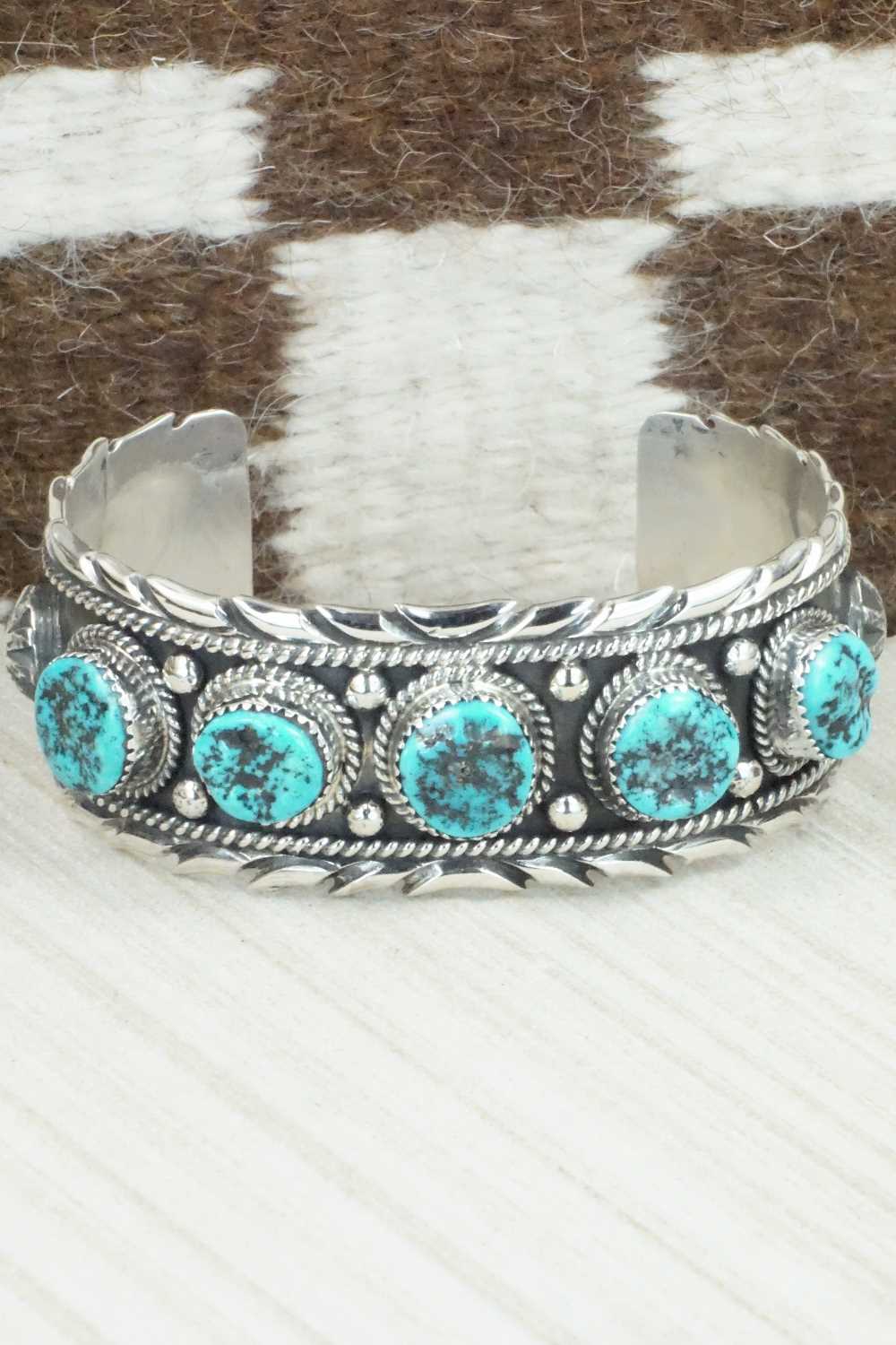 Turquoise & Sterling Silver Bracelet - Vernon Johnson