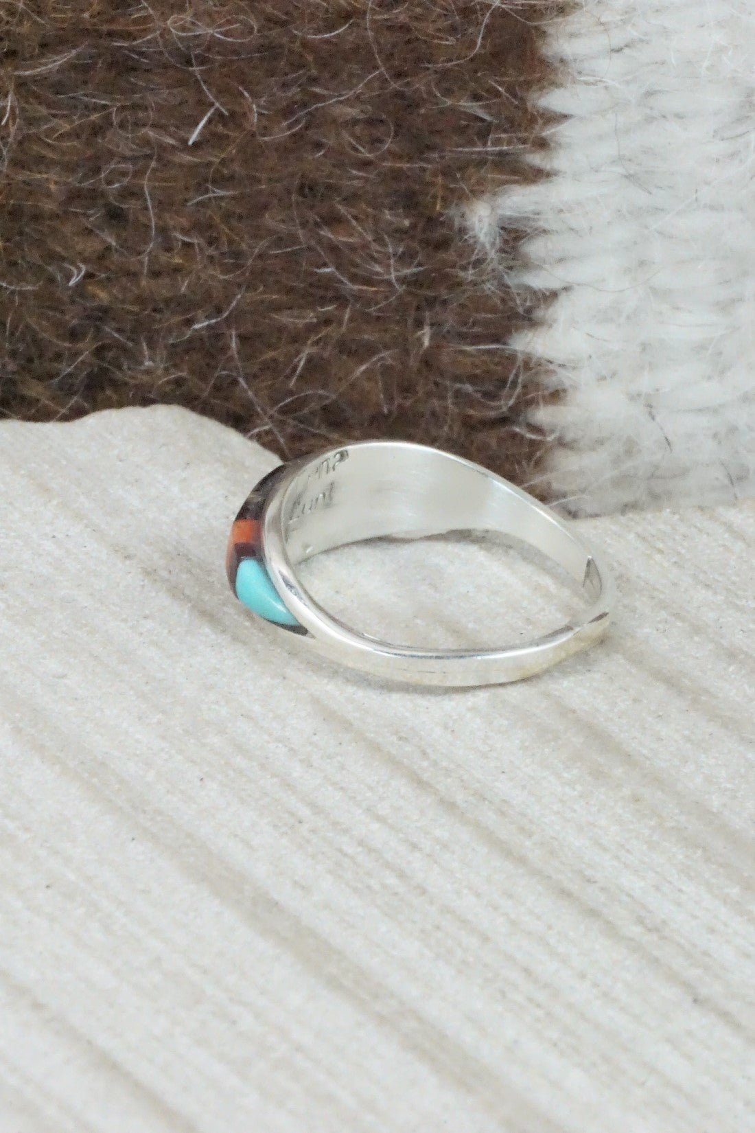 Multi Stone & Sterling Silver Ring - Cena Hernandez - Size 7.75