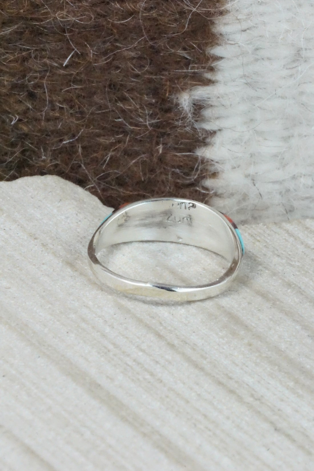 Multi Stone & Sterling Silver Ring - Cena Hernandez - Size 7.75