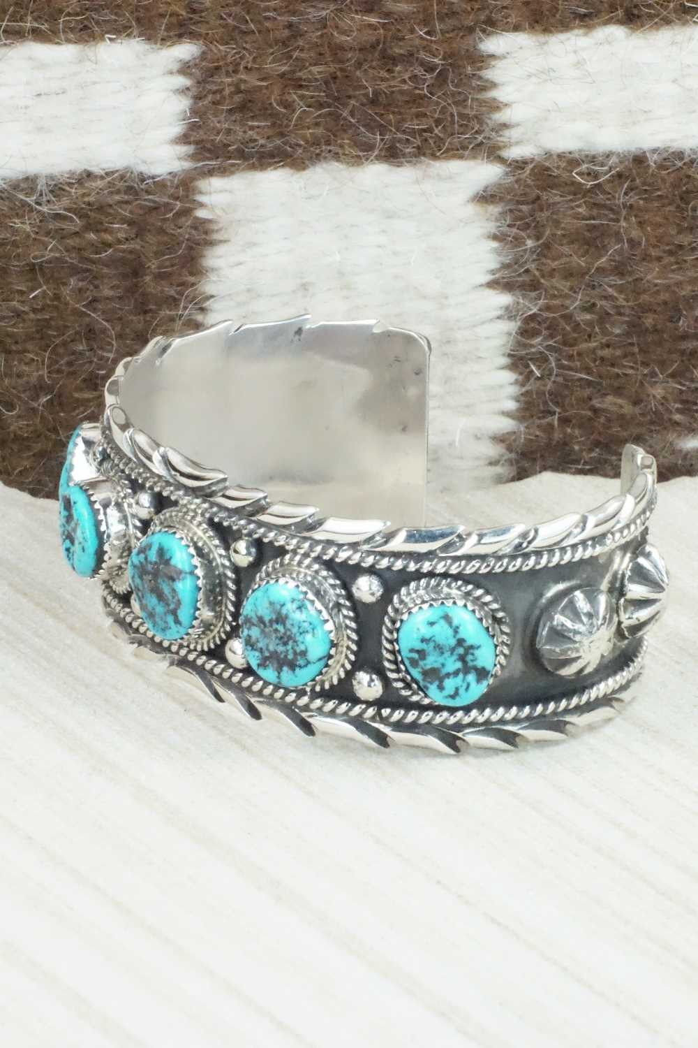 Turquoise & Sterling Silver Bracelet - Vernon Johnson