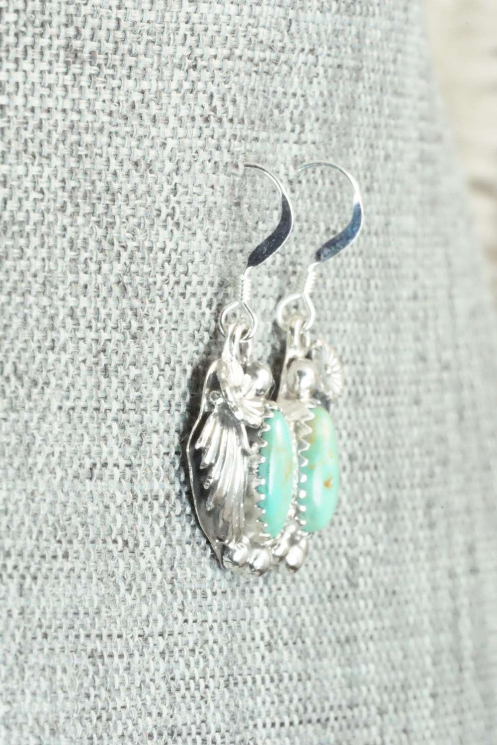 Turquoise & Sterling Silver Earrings - KimMarie Whitehorse