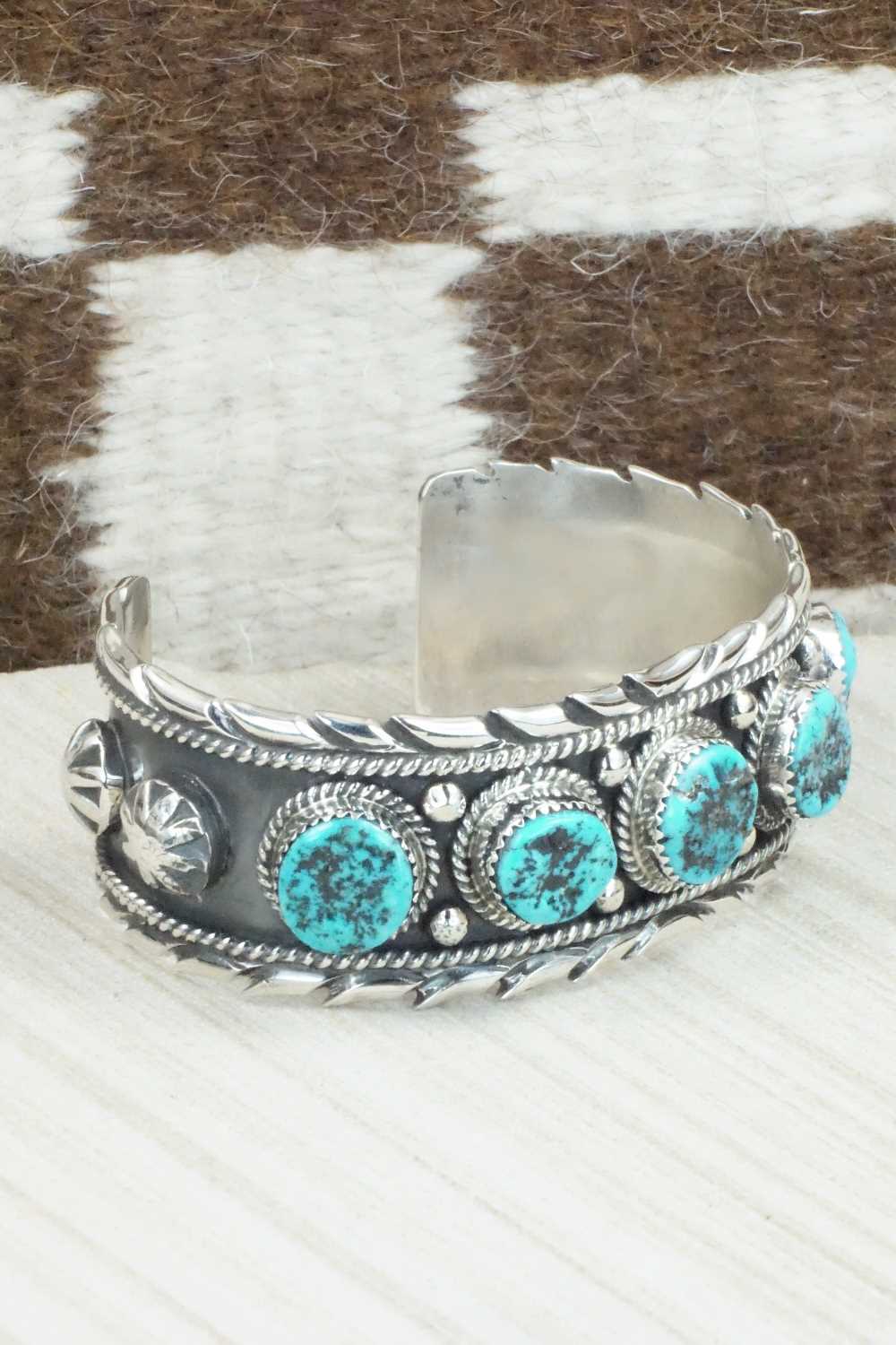 Turquoise & Sterling Silver Bracelet - Vernon Johnson