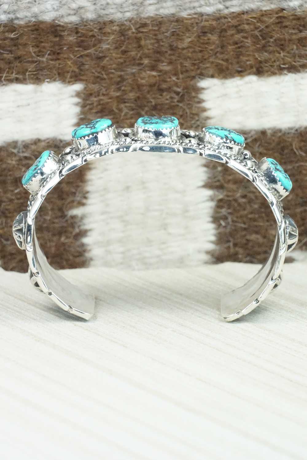 Turquoise & Sterling Silver Bracelet - Vernon Johnson