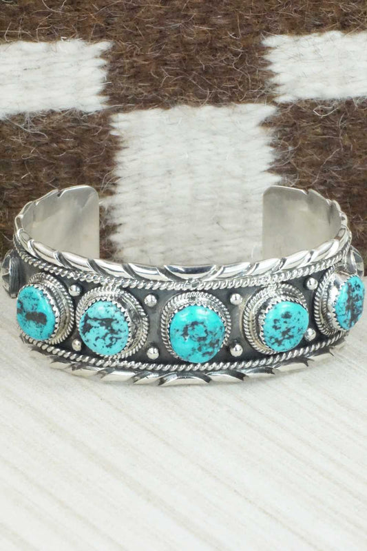 Turquoise & Sterling Silver Bracelet - Vernon Johnson