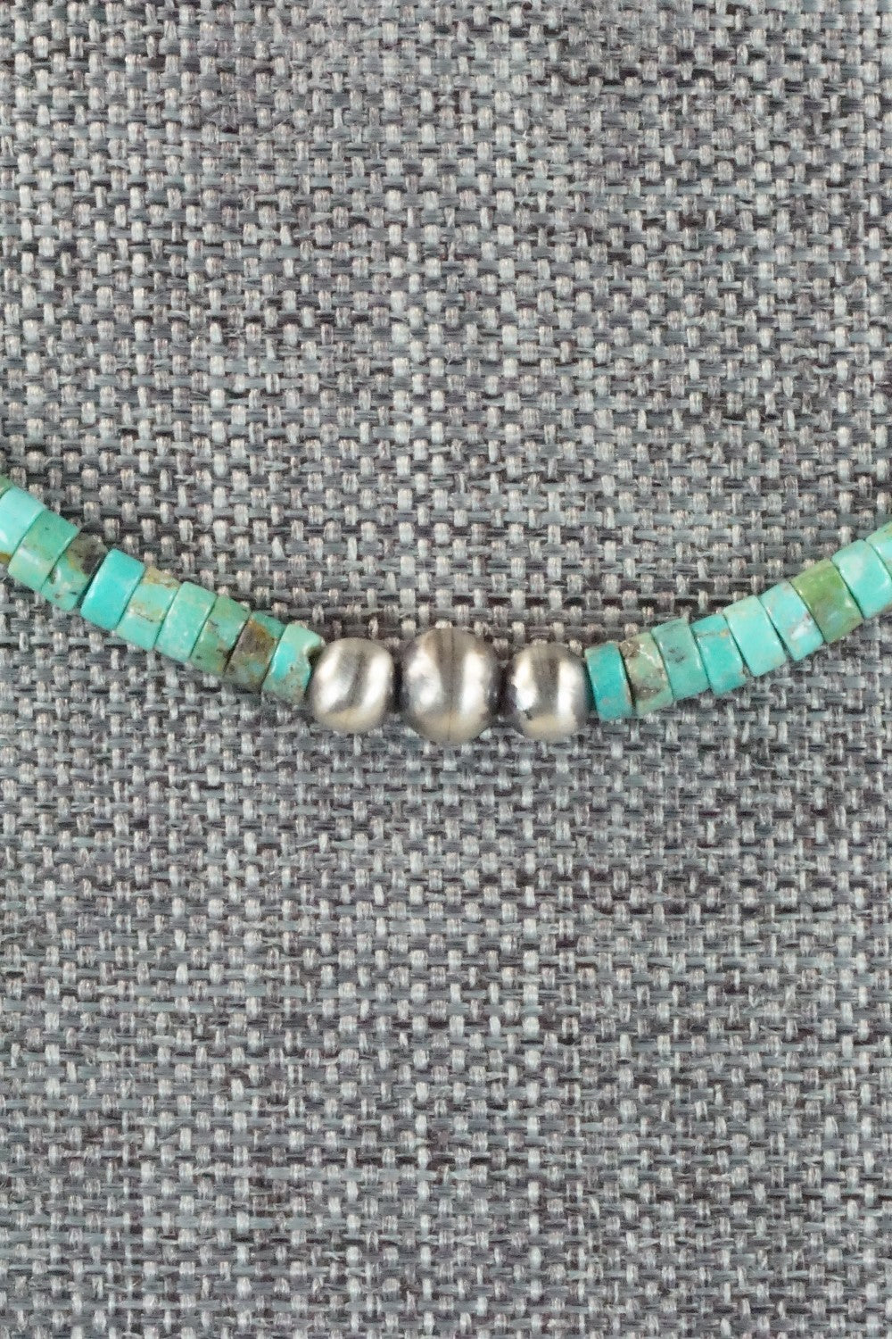 Turquoise & Sterling Silver Necklace - Louise Joe