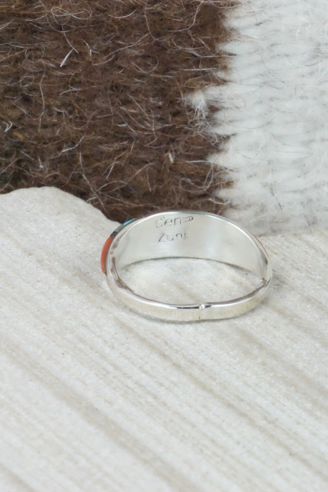 Multi Stone & Sterling Silver Ring - Cena Hernandez - Size 7.25