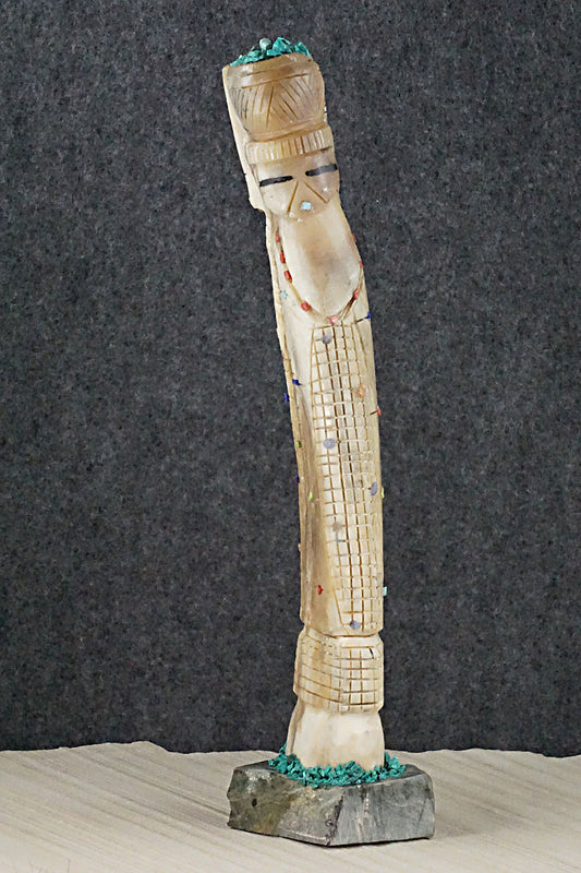 Corn Maiden Zuni Fetish Carving - Carl Etsate