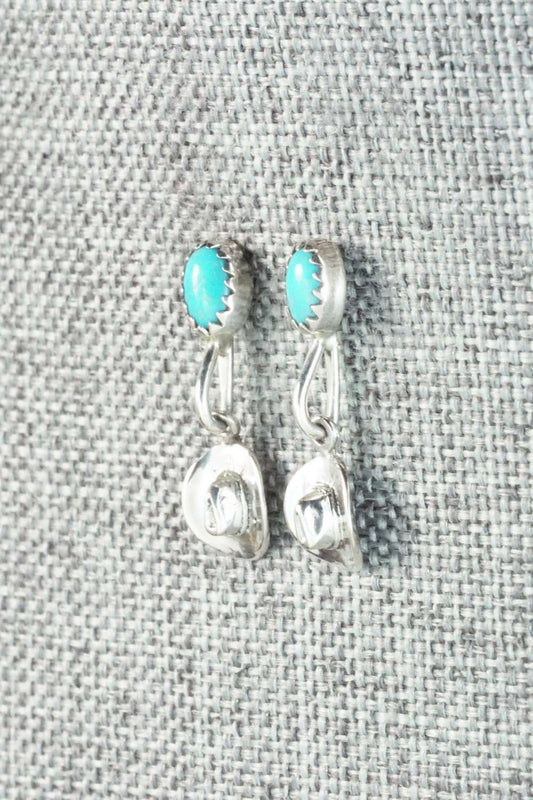Turquoise & Sterling Silver Earrings - Sharon McCarthy