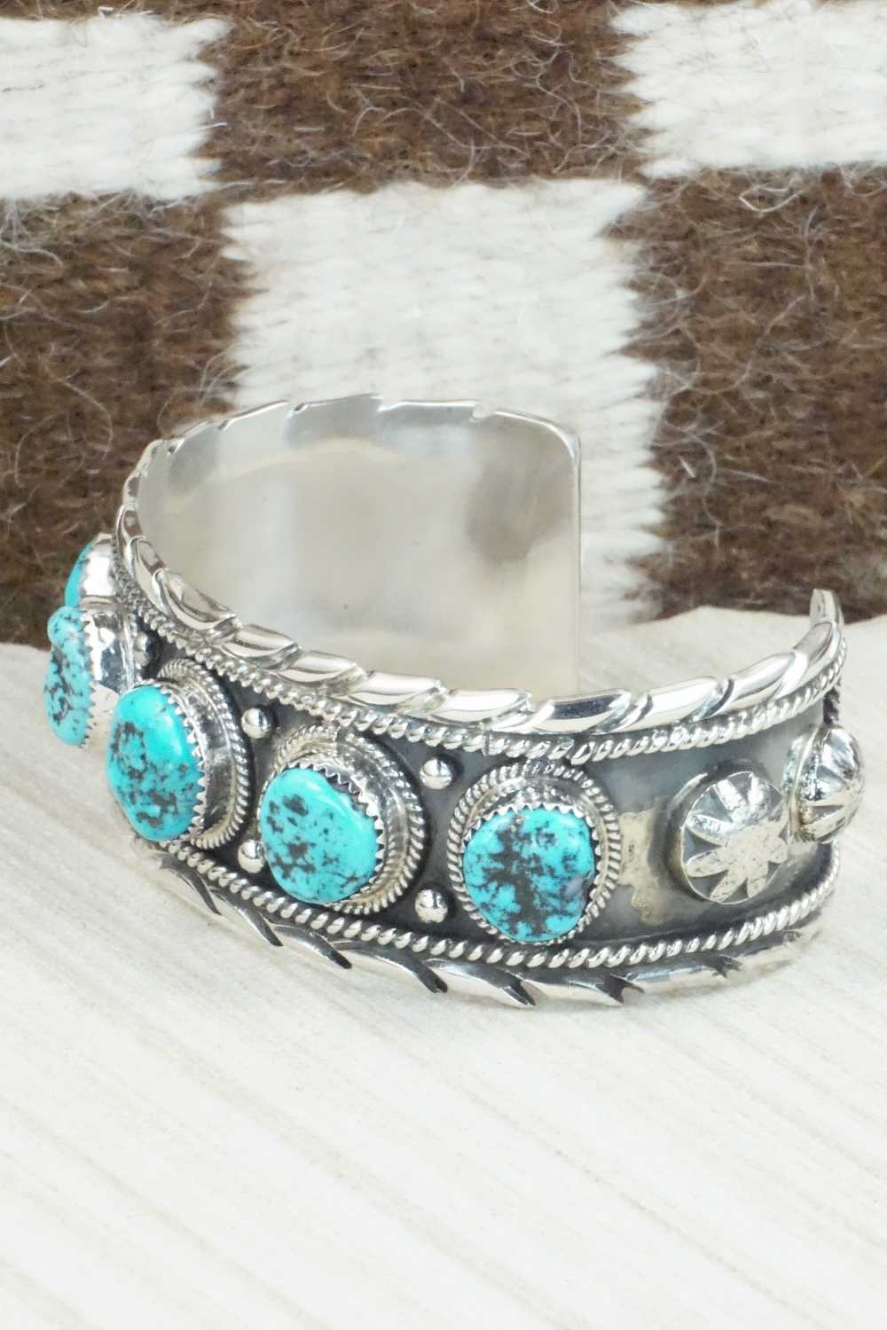 Turquoise & Sterling Silver Bracelet - Vernon Johnson